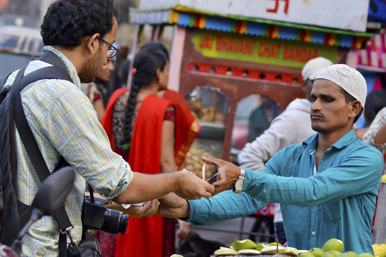 merchant, business, market