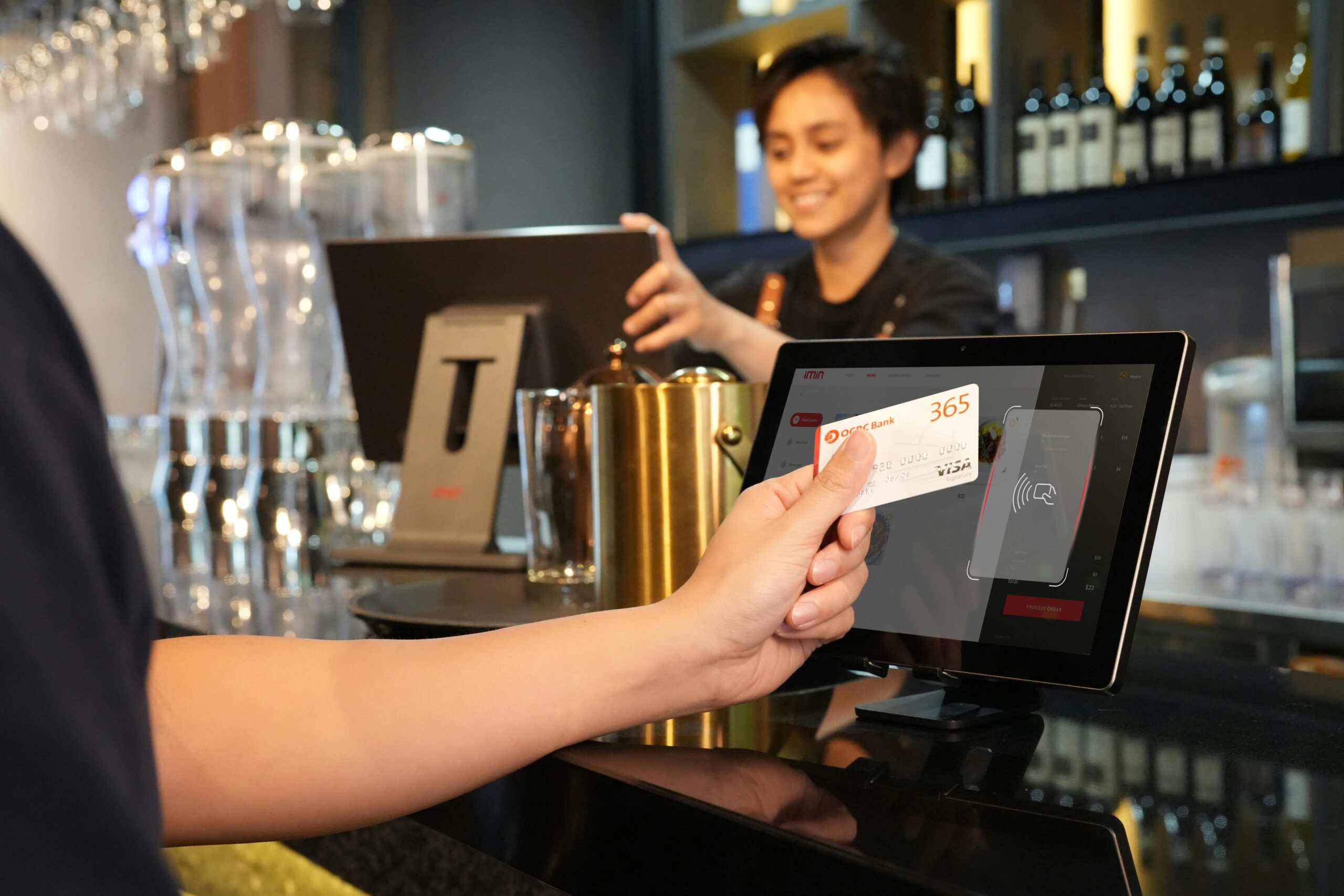 A Close-Up Shot of a Person Having a Card Payment